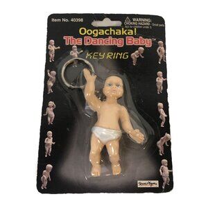 Vintage The Original The Dancing‎ Baby Keyring Oogachuka 40398 3 1/2"